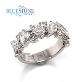 14K White Gold Diamond Ring- Size 6.5